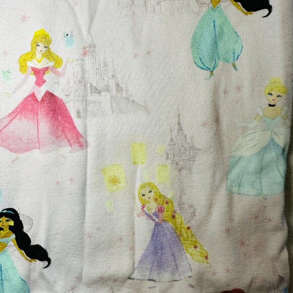 Pottery Barn Kids | Organic Disney Princess Shorts Pajamas Set | Light Pink - Picture 3 of 6
